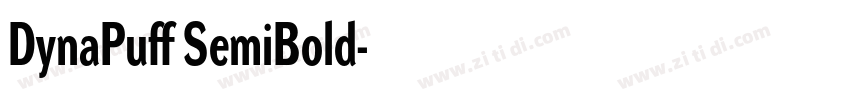 DynaPuff SemiBold字体转换